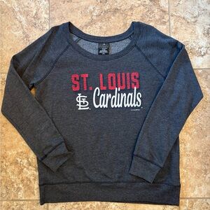 St. Louis Cardinals Women’s Sweatshirt - Charcoal with Red & White Logo